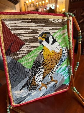 New Mexico leather  beaded tote purse